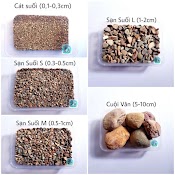 [Mã Pet20K Giảm 20K Đơn 250K] 500G Cát Suối, Sạn Suối, Cuội Vân