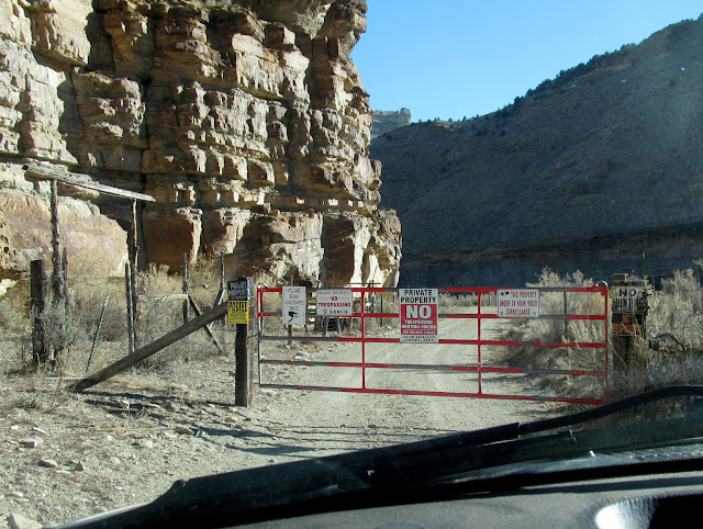 Scary signs on the public road