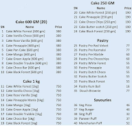 Dsp Bakers menu 2