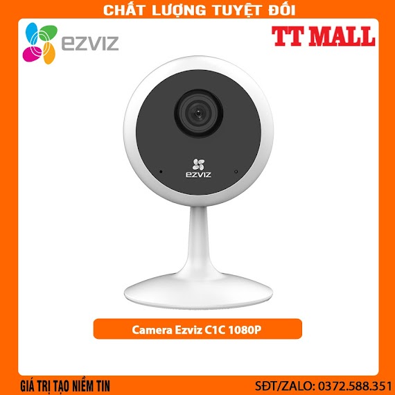 Camera Wifi Ezviz C1C - B 2Mp 1080P - Góc Nhìn Rộng 130 Độ - Chuẩn Nén Siêu Cao H265 Hàng Chính Hãng - Bảo Hành 24 Tháng