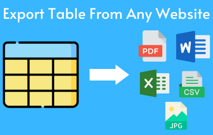 Table as CSV - Table Capture small promo image