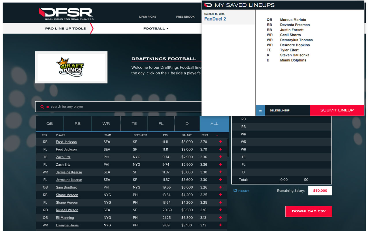 DFSR Lineup Tool Preview image 3