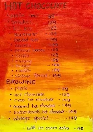 Vintage Cafe menu 2