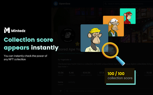 Mintedz - Extension for NFTs on OpenSea