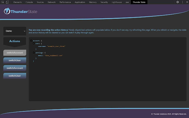 Thunder State: Dev Tools