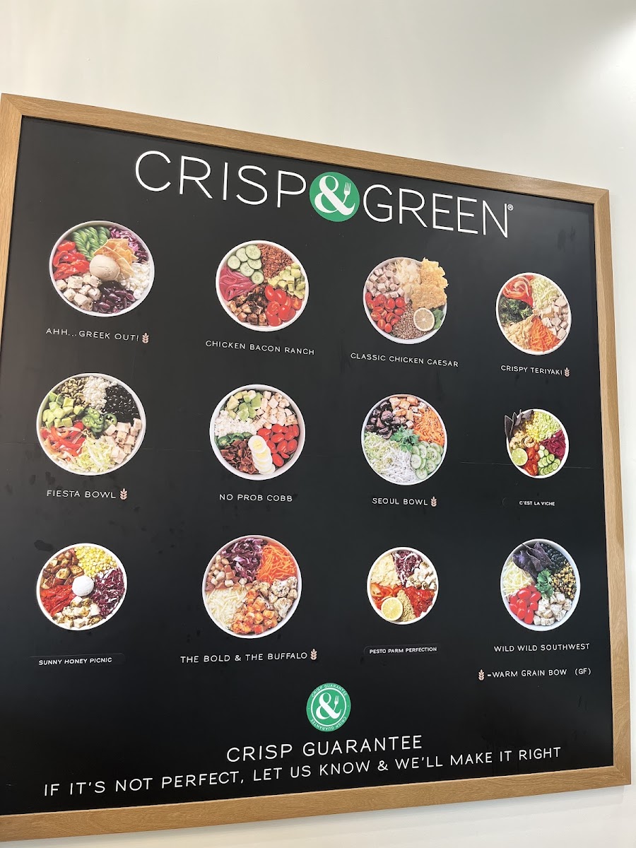 Gluten-Free at Crisp & Green