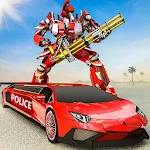 Cover Image of Download US Police Limo Car Robot Transform 1.4 APK