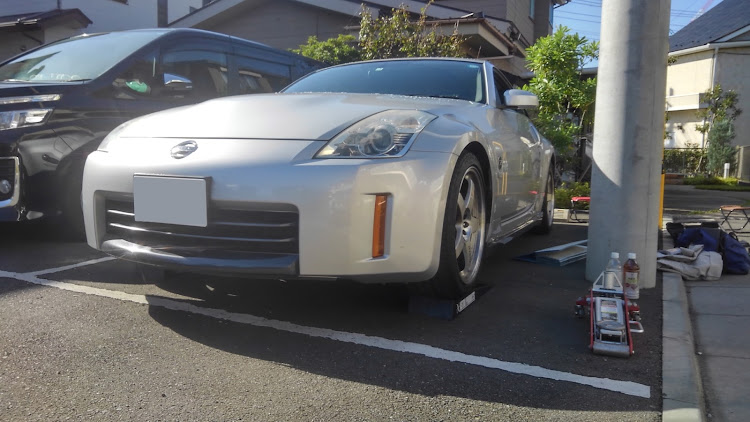 てらんこさんが投稿したフェアレディZ・ボールジョイントブーツ交換・DIY・Z33に関するカスタム事例の投稿画像1枚目