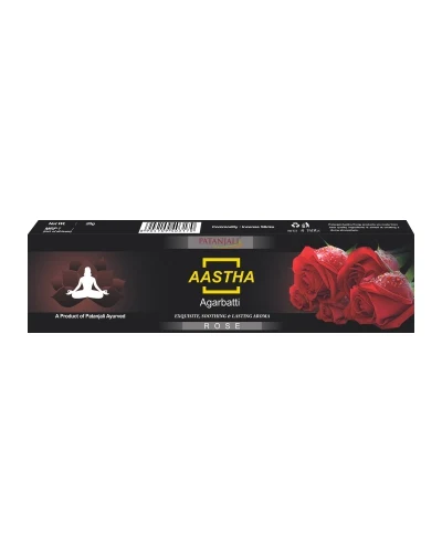 Patanjali Aastha Agarbatti Rose - 20 gm