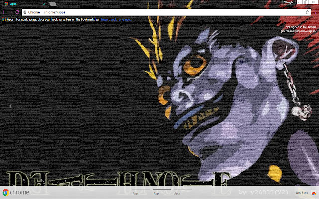 Death Note Elegance 1366x768 chrome extension