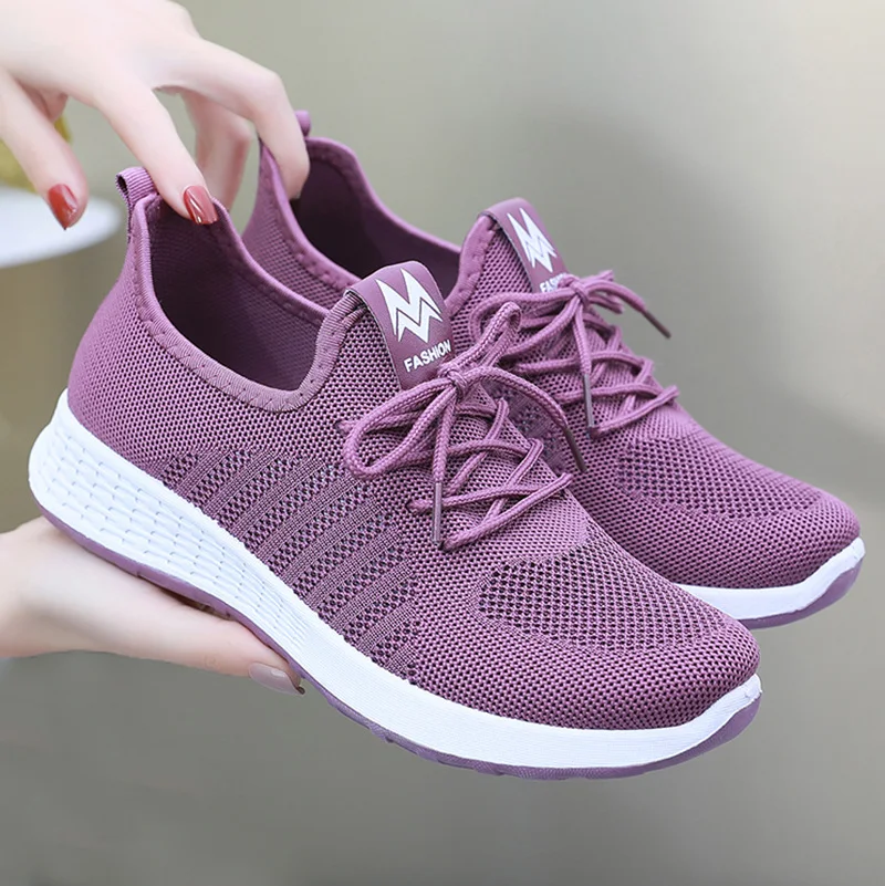 Title 2, Nuevos Zapatos de Red para Mujeres de Tela Anti...