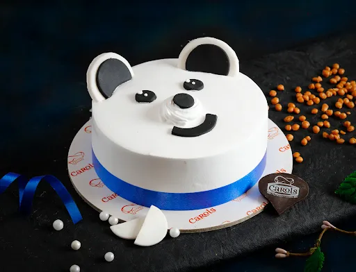 Valentine Special Love Teddy Blueberry Cake [500 Grams]