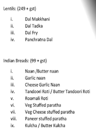Punjab Gully menu 1