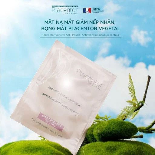 Mặt Nạ Mắt Giảm Nếp Nhăn, Bọng Mắt Placentor Anti-Pouch, Anti-Wrinkle Pads