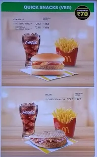 McDonald's menu 1