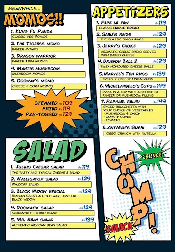 Super Munch menu 