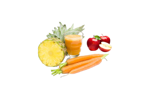 Carrot + Pinapple + Apple Juice