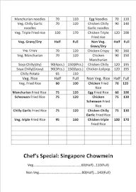 NG Foods menu 2