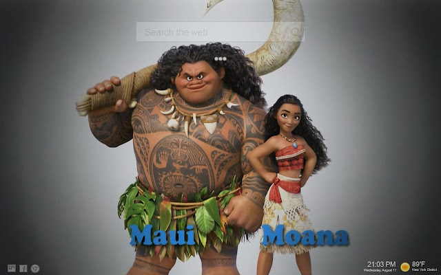 Moana पार्श्वभूमी नवीन टॅब