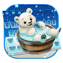 Herunterladen Cute Ice Bear Keyboard Theme Installieren Sie Neueste APK Downloader