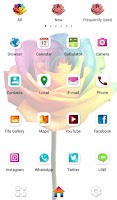 Rainbow Rose +HOME Theme Screenshot