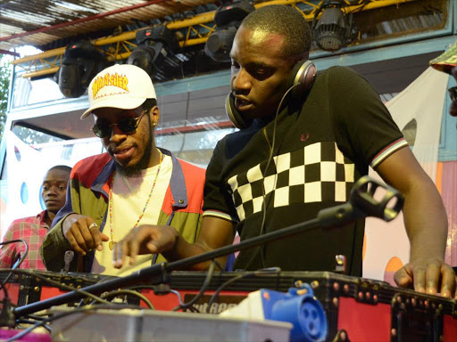 Taio and Petite Noir at The Alchemist Bar during Thrift Social 10