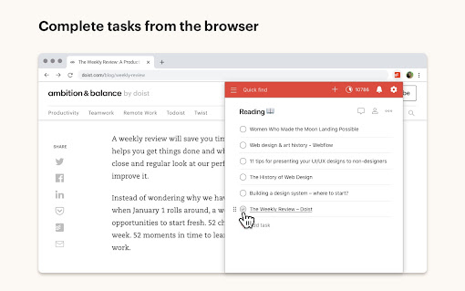 Todoist for Chrome