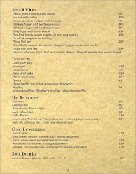 Cafe Cove menu 1