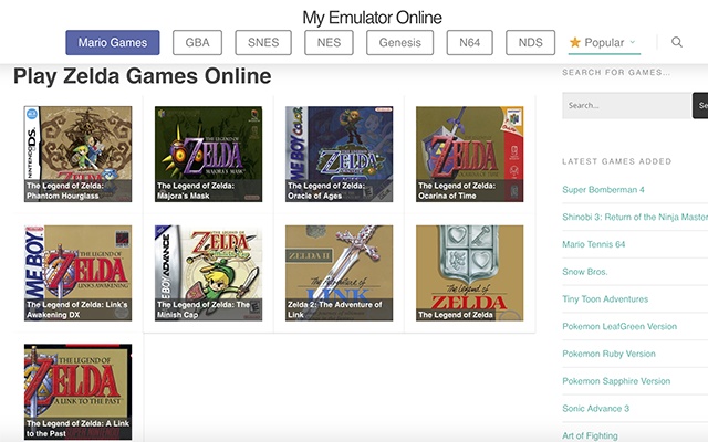 Zelda Games Online - Play with Emulator