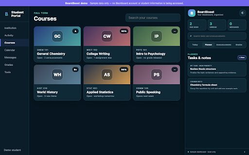BoardBoost - Student LMS Dashboard screenshot 3