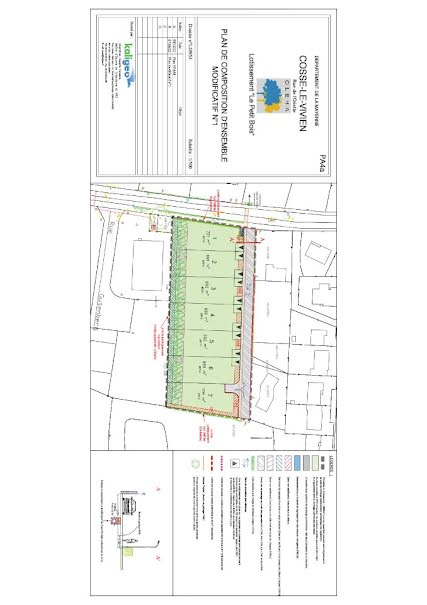 Vente terrain  1381 m² à Cossé-le-Vivien (53230), 90 000 €