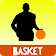 Basket-ball dribble icon