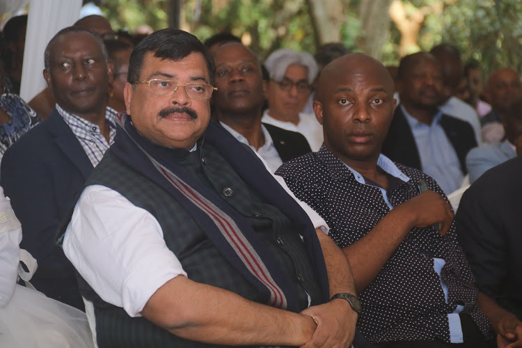 Kesses MP Dr Swarup Mishra and Murang’a Senator Irungu Kang’ata