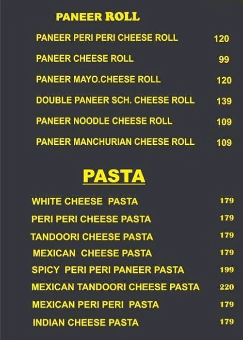 Bombay Food Airport menu 