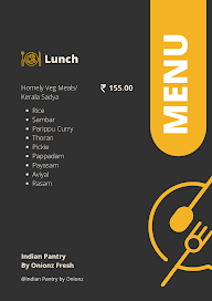 Indian Panry By Onionz menu 1