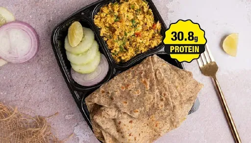 Paneer Bhurji & Paratha Meal - High Protein