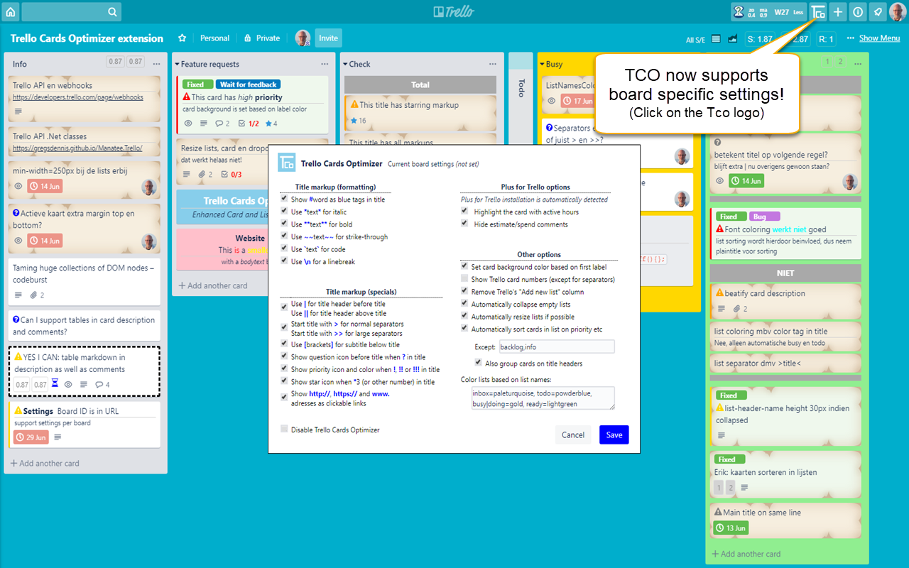 Trello Cards Optimizer Preview image 2