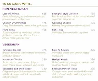 Zen Bar menu 1