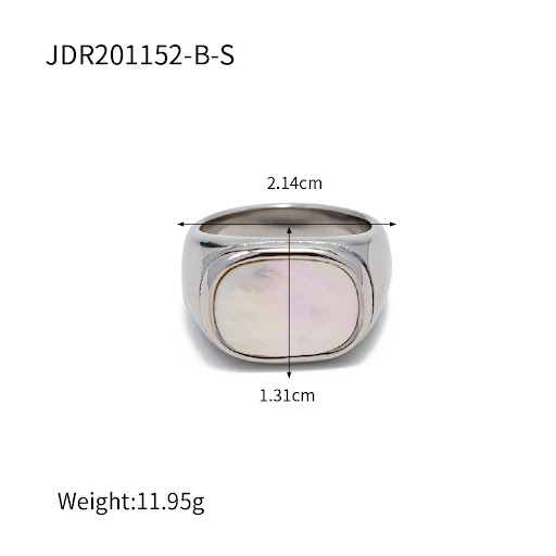 Title 3, 18K Gold Vacuum Plated Stainless Steel Square W...