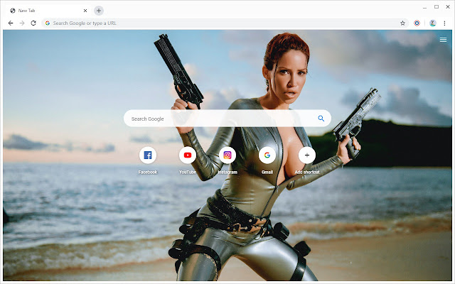 Girls with guns Wallpapers New Tab