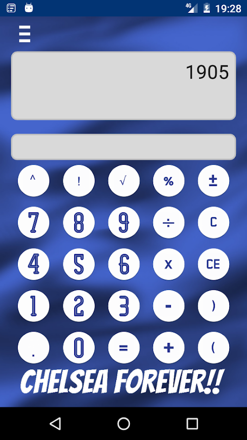 Android application Chelsea Calculator PRO screenshort
