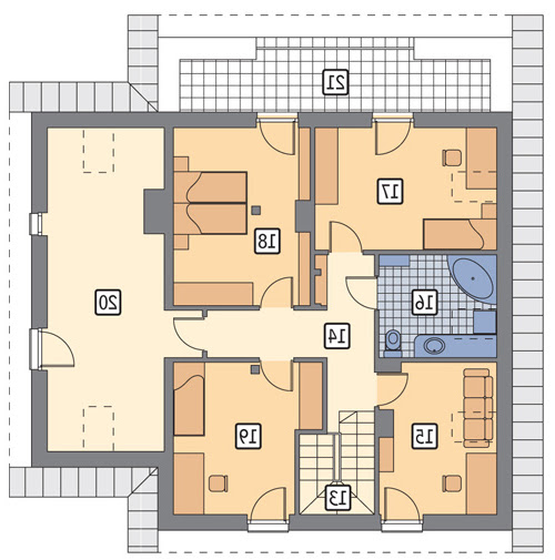 Optymalny - M133 - Rzut poddasza