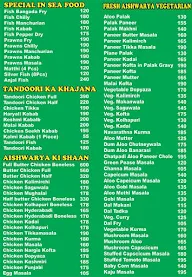 Aishwarya Open Air Family Restaurant menu 1