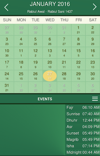 Multi Calendar