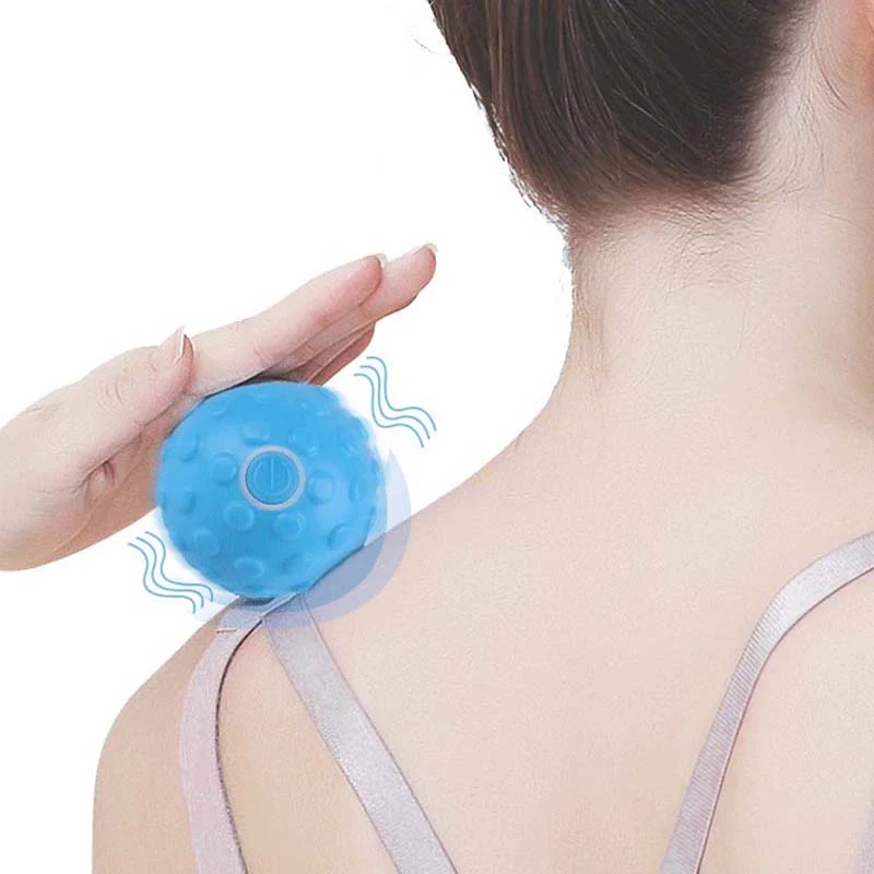 Balle Électrique de Relaxation Musculaire Soulage les Douleurs et Tensions. Massage Vibrant pour Récupération. Idéale pour Sportifs et Quotidien.