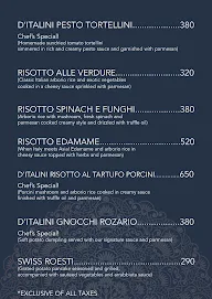 D'Italini- Veg Gourmet Kitchen menu 2