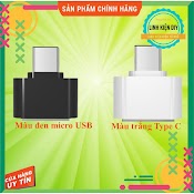 Đầu Chuyển Đổi Usb Otg Sang Usb Type - C Cho Samsung Huawei Android Dùng Chuột Bàn Phím Macbook