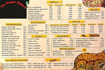 The Hunger Helpers menu 