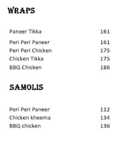 Bakers Villa menu 4