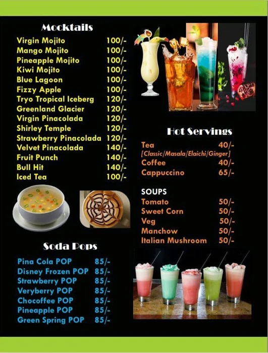Amul Ice Cream Parlor menu 